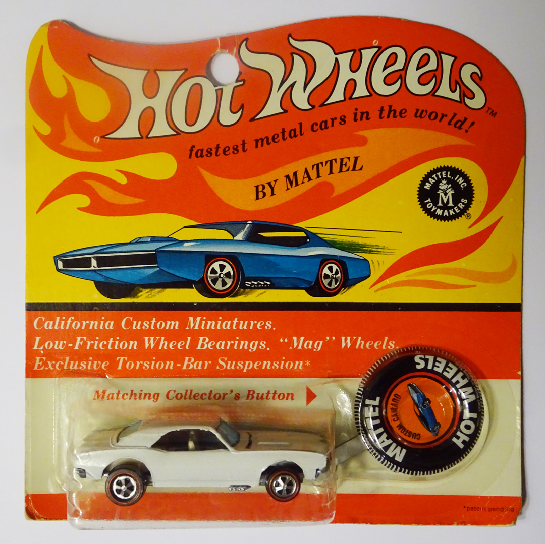 1968 white enamel camaro hot wheels