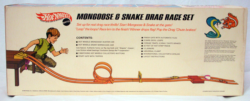 mongoose and snake drag race set