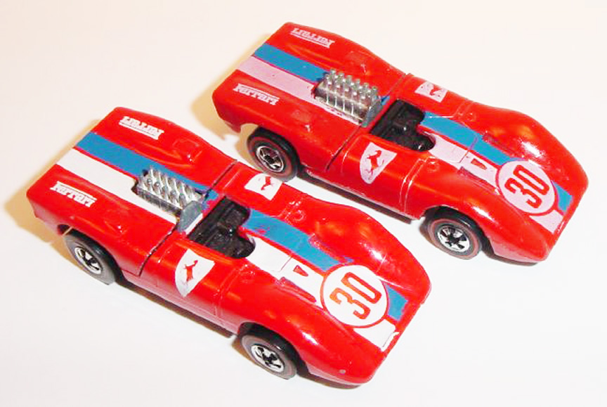 1974 Hot Wheels Redline 'Ferrari 312P' Variation Decal SCR-0845B 
